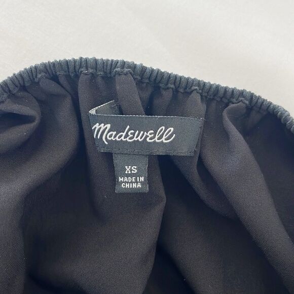 Madewell 100% Silk Lookout Open Back Bow Dress - Picture 8 of 9